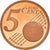 Francja, 5 Euro Cent, 2009, Paris, BE, MS(65-70), Miedź platerowana stalą