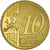 France, 10 Euro Cent, 2010, Paris, BE, MS(65-70), Brass, KM:1410