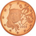 France, 2 Euro Cent, 2008, Paris, BE, MS(65-70), Copper Plated Steel, KM:1283