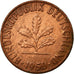 Moneta, Niemcy - RFN, Pfennig, 1950, Karlsruhe, AU(50-53), Miedź platerowana