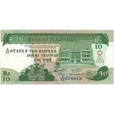 Mauritius, 10 Rupees, Undated (1985), KM:35a, UNC(65-70)