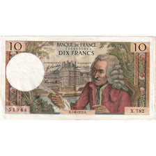 France, 10 Francs, 1972, X.782, EF(40-45),Voltaire, Fayette:62.57, KM:147d