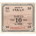 Italien, 10 Lire, Undated (1943), SS+