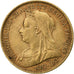 Great Britain, Victoria, 1/2 Sovereign, 1900, Gold, AU(50-53), KM:784