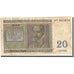 Banknote, Belgium, 20 Francs, 1956, 1956-04-03, KM:132b, VG(8-10)