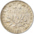 Moneda, Francia, Semeuse, 50 Centimes, 1917, Paris, MBC, Plata, KM:854