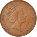 Moneta, Wielka Brytania, Elizabeth II, 2 Pence, 1987, VF(30-35), Bronze, KM:936