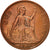 Moneda, Gran Bretaña, George VI, Penny, 1937, MBC, Bronce, KM:845