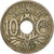 Moneta, Francja, Lindauer, 10 Centimes, 1927, Paris, VF(30-35), Miedź-Nikiel