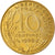 Moneta, Francja, Marianne, 10 Centimes, 1989, Paris, VF(30-35), Aluminium-Brąz
