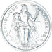 Moneda, Nueva Caledonia, 2 Francs, 1987, Paris, SC+, Aluminio, KM:14