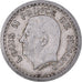 Moneda, Mónaco, Franc, Undated (1943), Poissy, BC+, Aluminio, Gadoury:MC131