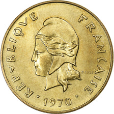 Condominium des Nouvelles-Hébrides, 5 Francs, 1970, Paris, Nickel-Cuivre, SUP