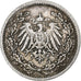 GERMANY - EMPIRE, 1/2 Mark, 1907, Berlin, Silver, EF(40-45), KM:17