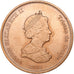 Tristão da Cunha, Elizabeth II, 2 Pence, 2008, Franklin Mint, Cobre, MS(63)