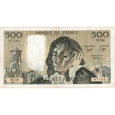 France, 500 Francs, Pascal, 1983-06-02, W.190, EF(40-45)