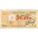 Lebanon, 10,000 Livres, VF(20-25)