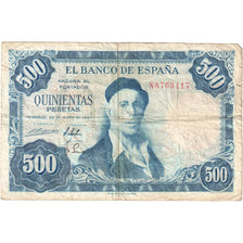 Hiszpania, 500 Pesetas, 1954-07-22, VF(20-25)