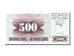 Banknote, Bosnia - Herzegovina, 500 Dinara, 1992, 1992-07-01, UNC(65-70)