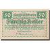 Banknot, Austria, Dunkelstein, 50 Heller, château, 1920, 1920-12-31, UNC(63)