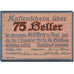 Biljet, Oostenrijk, Koffen in Tirol, 80 Heller, Eglise, 1920, 1920-12-31, SPL