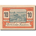 Banknote, Austria, Kasten bei Boheimkirchen, 10 Heller, village, 1920