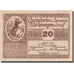 Banknote, Austria, Sankt Georgen am Ybbsfelde, 20 Heller, cavalier, 1920