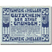 Billet, Autriche, Gmunden, 50 Heller, valeur faciale, 1920, 1920-03-31, SUP+