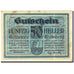 Billet, Autriche, Ebelsberg, 50 Heller, Ecusson, 1920, 1920-09-30, TTB