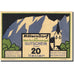 Billet, Autriche, Mitterndorf, 20 Heller, montagne, 1921, 1920-01-31, SPL+