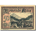 Billet, Autriche, Klaus, 50 Heller, village, 1920, 1920-03-27, NEUF