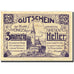 Banknot, Austria, Wiesen, 20 Heller, Eglise, 1921, 1921-05-31, EF(40-45)