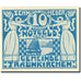 Billet, Autriche, Traunkirchen, 10 Heller, bateau, 1920, 1920-06-01, SUP+