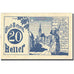 Banknot, Austria, Gramastetten, 20 Heller, personnage, 1920, 1920-12-31