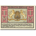 Banknot, Niemcy, Jever, 1 Mark, Blason, 1922, Undated, UNC(63), Mehl:661a.1