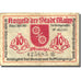 Banknot, Niemcy, Mainz, 10 Pfennig, Blason, 1921, 1921-04-01, EF(40-45)