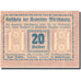 Biljet, Oostenrijk, Morschwang, 20 Heller, valeur faciale, 1920 UNC- FS 629b