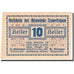 Biljet, Oostenrijk, Tumeltsham, 10 Heller, valeur faciale, 1920 UNC- FS 1085Ib