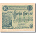 Biljet, Oostenrijk, Purkersdorf, 10 Heller, Monument 1920 SPL green Mehl:FS 801a