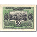 Biljet, Oostenrijk, Saalfelden, 50 Heller, montagne, 1920, SPL Mehl:FS 859b