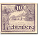 Biljet, Oostenrijk, Lichtenberg, 10 Heller, ferme, 1920 SPL Mehl:FS 518b1