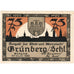 Duitsland, Grünberg, 75 Pfennig, 1922-06-30, SPL