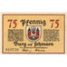 Allemagne, Burg auf Fehmarn, 75 Pfennig, SPL