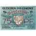 Allemagne, Bordelum, 75 Pfennig, 1921-04-01, SPL