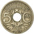 Moneta, Francja, Lindauer, 5 Centimes, 1922, Poissy, VF(30-35), Miedź-Nikiel