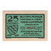 Billete, Alemania, Ansbach, 25 Pfennig, personnage, 1921, 1921-08-12, EBC