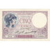 Francja, 5 Francs, Violet, 1933, P.55943, AU(55-58), Fayette:3.17, KM:72e