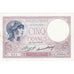 França, 5 Francs, Violet, 1933, E.57694, UNC(63), Fayette:3.17, KM:72e