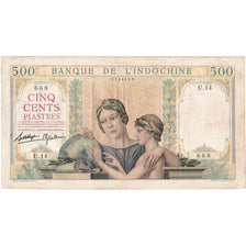 Indochine française, 500 Piastres, Undated (1939), KM:57, TTB