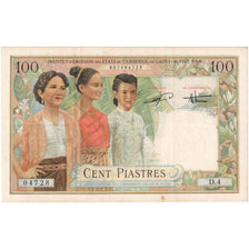 FRENCH INDO-CHINA, 100 Piastres = 100 Dong, Undated (1954), KM:108, AU(55-58)